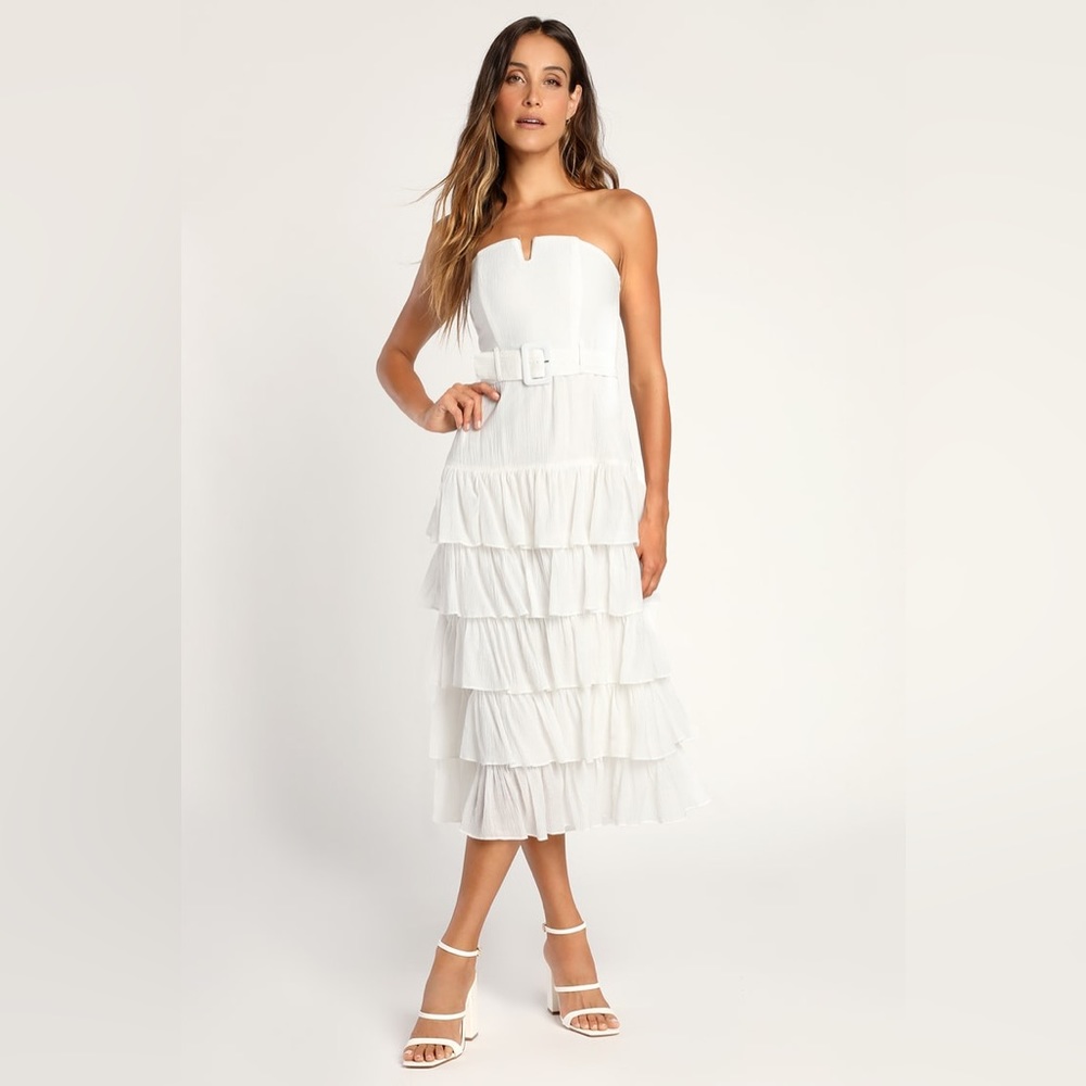 White midi Lulu’s dress